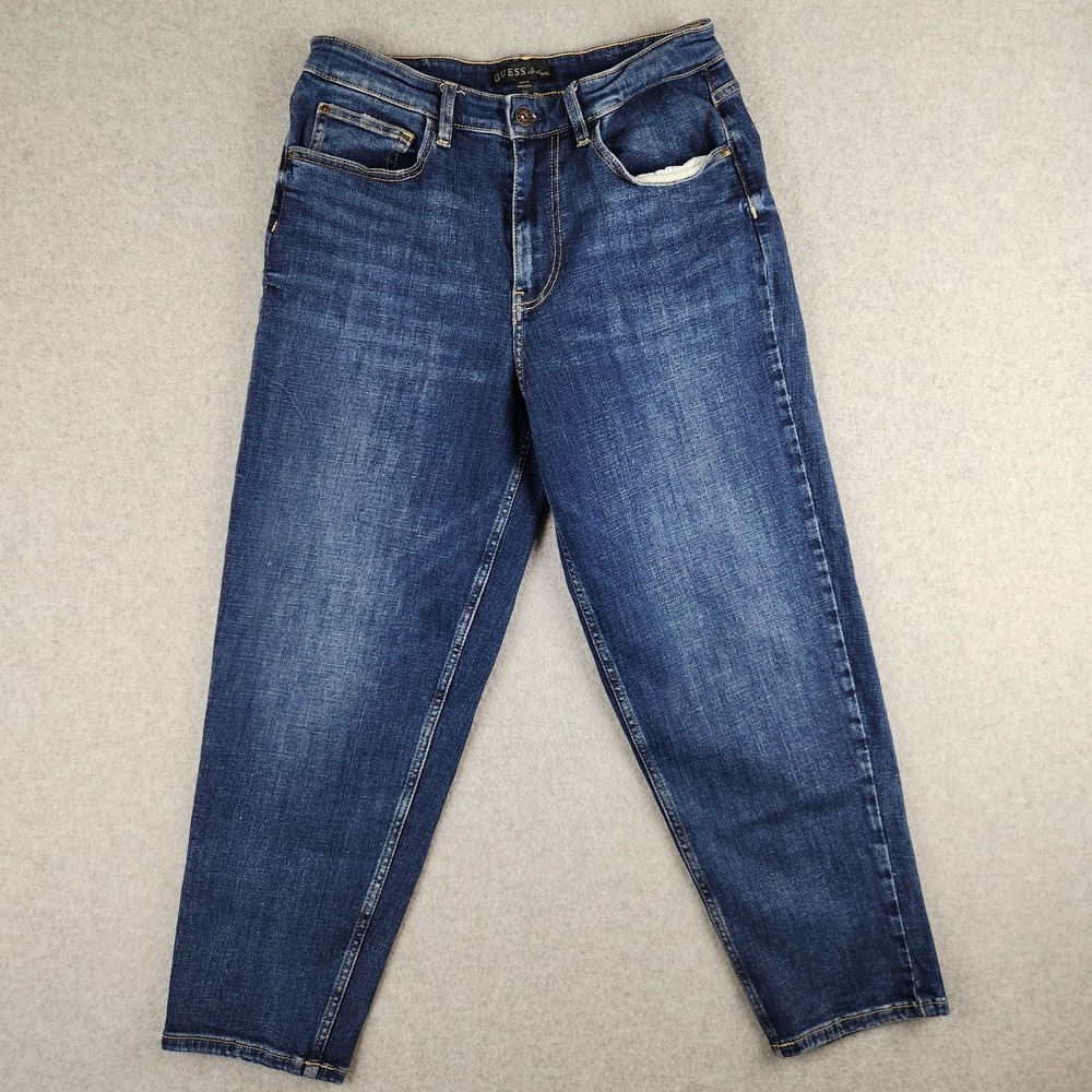 Guess Jacqueline Relaxed Jeans Women's Size W28 L26 Actual High Rise Medium Wash